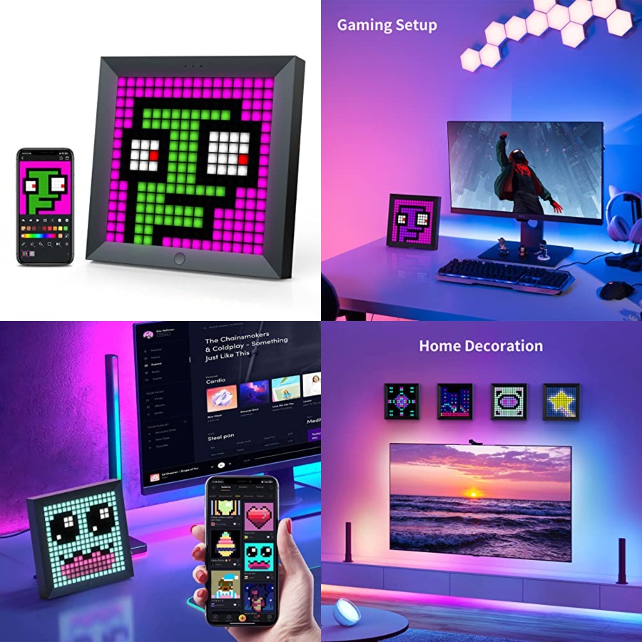 Desk Setup Pc - Painel de Exibição de Pixels LED