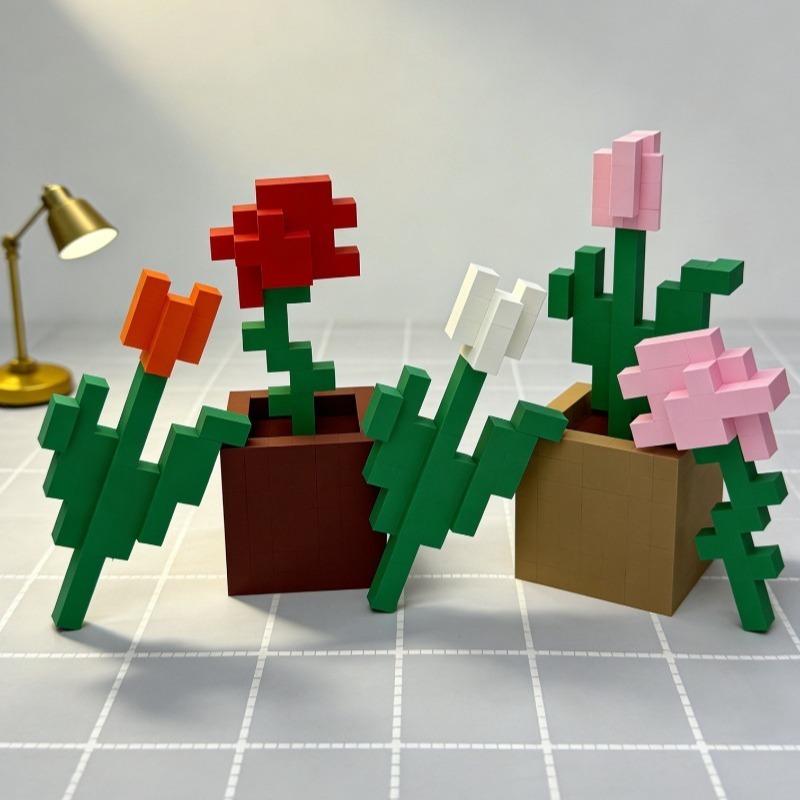 Desk Setup At Home - Decorações de Flores Únicas em Impressão