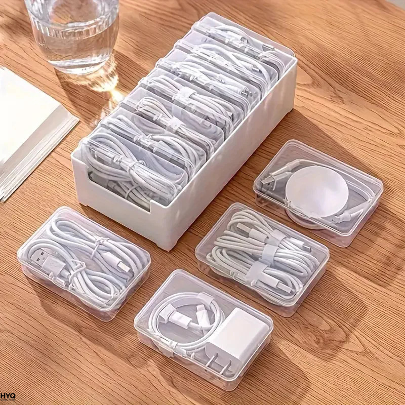 Desk Setup Organizer - Organizador de Cabos, Caixa de Armazenamento
