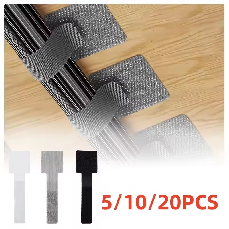 Desk Setup Cable Management - 20/10/5/1 Unidades de Organizadores de Cabos