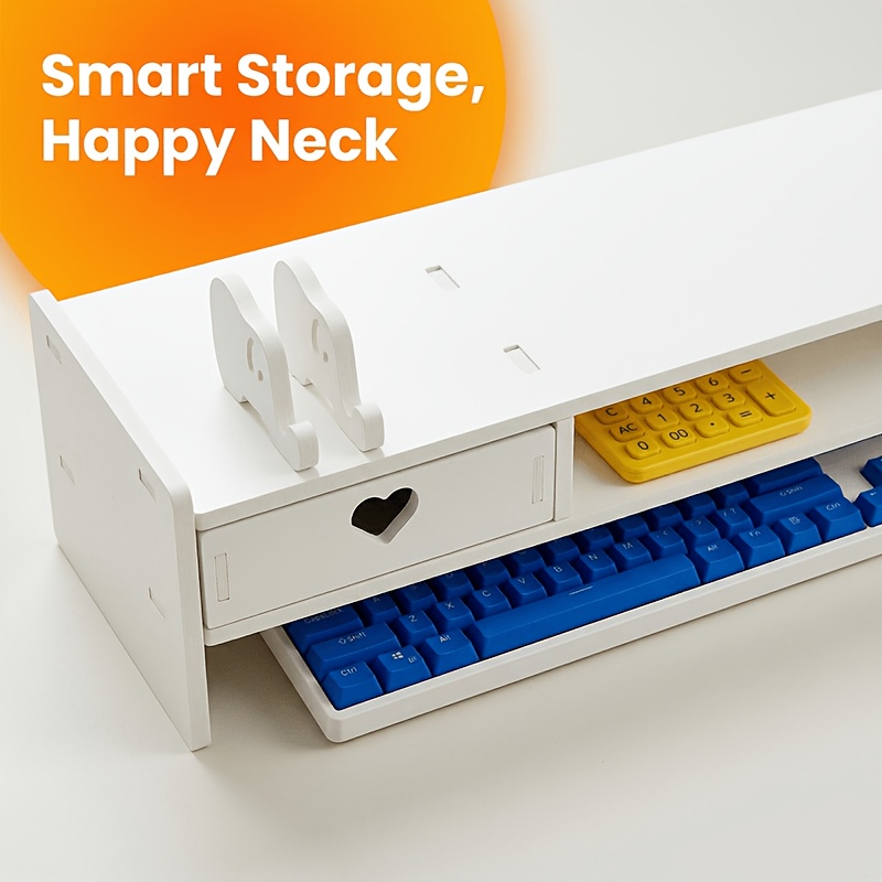 Suporte Minimalista Branco de  - Desk Setup Home avaliação e preço