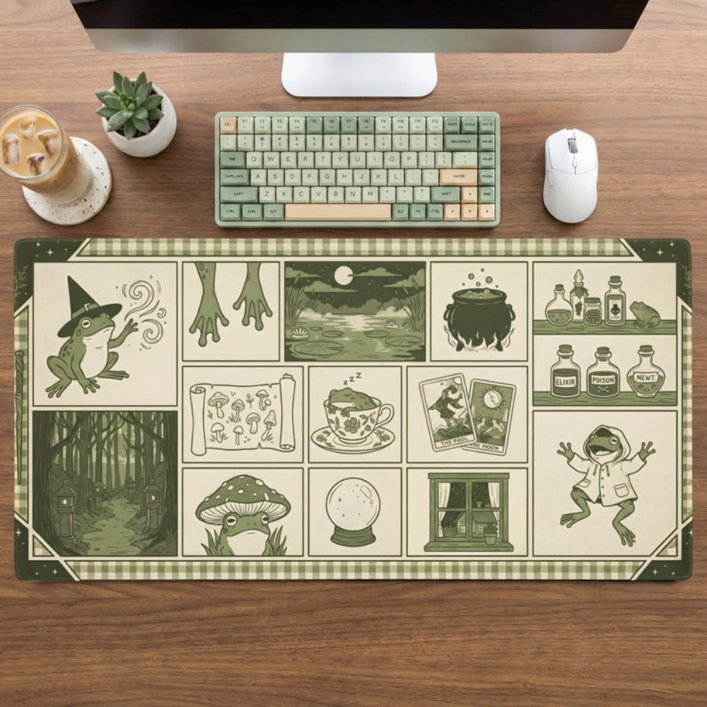 Tapete de Mesa Witchy Frog Apo - Desk Setup Green avaliação e preço
