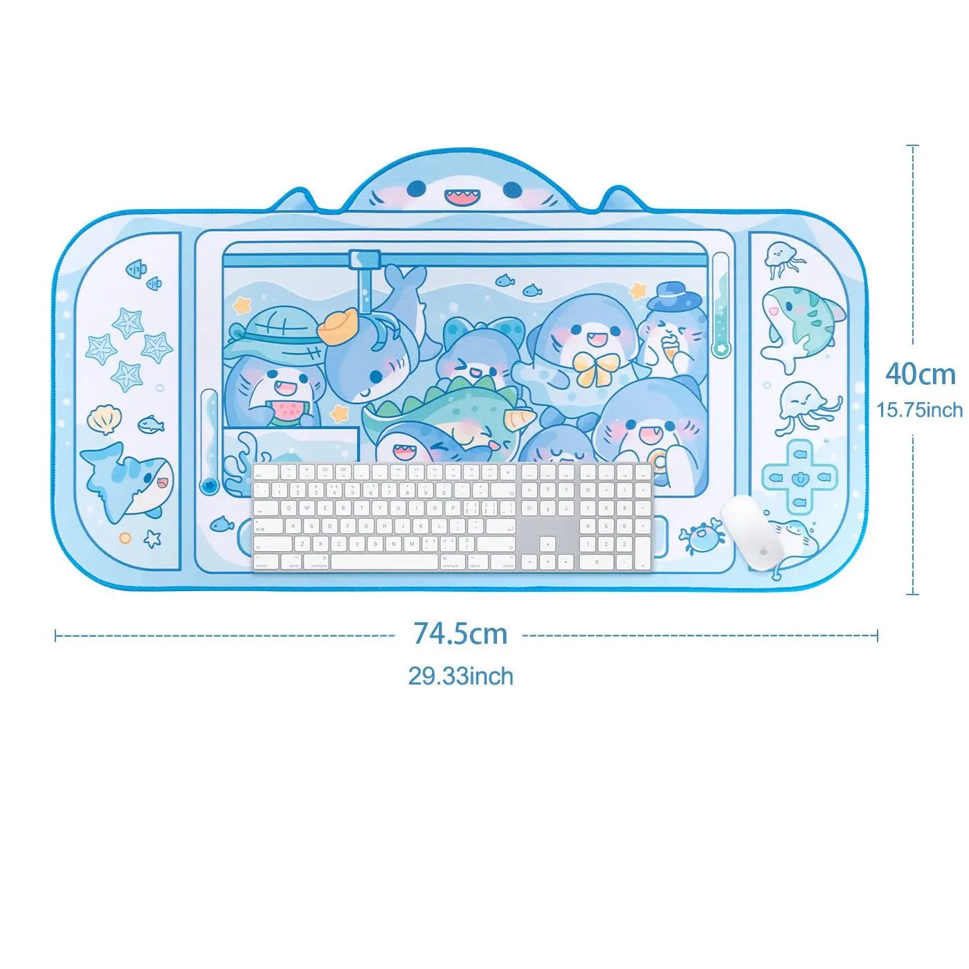 Mouse Pad Gamer de Borracha Ex - Desk Setup Blue avaliação e preço