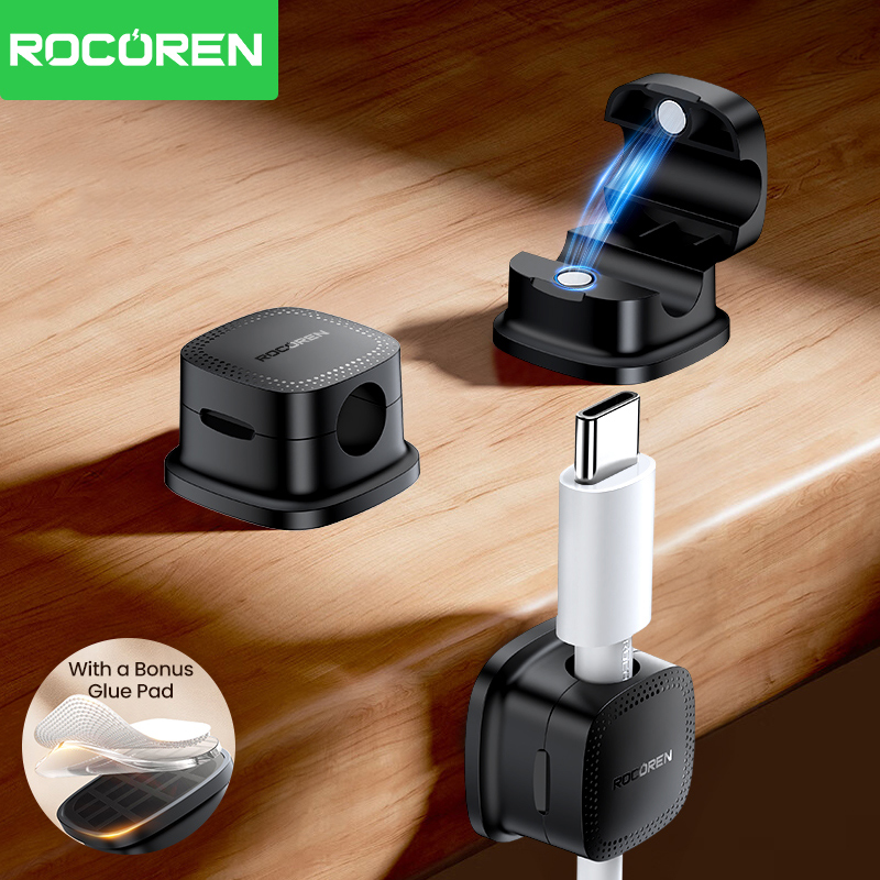 ROCOREN 30PCS Clipes Magnético - Desk Setup Cable Management avaliação e preço