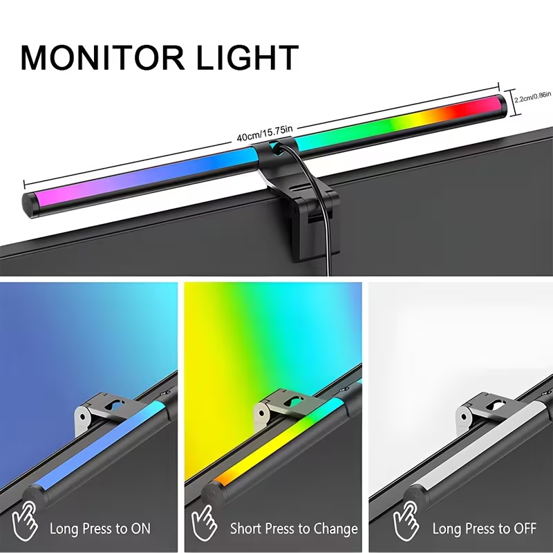 Barra de Luz RGB para Monitor, - Desk Setup Home avaliação e preço