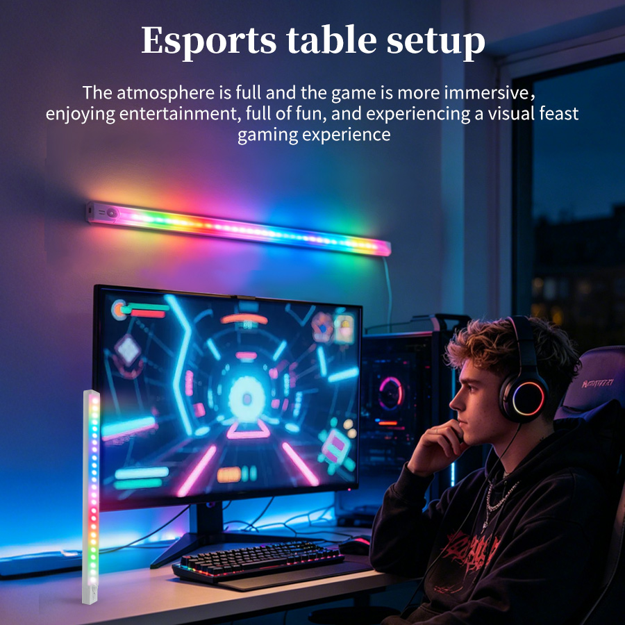 Luz de mesa recarregável com s - Gaming Setup Desk avaliação e preço