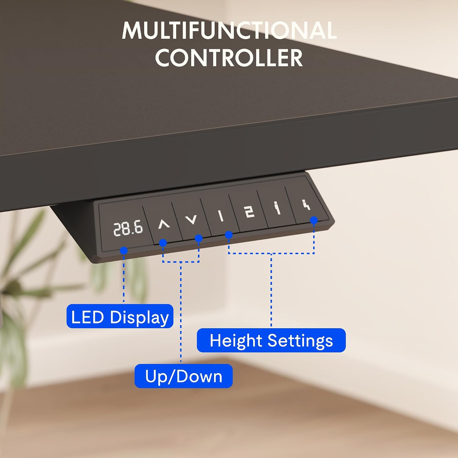 Mesa Elétrica Ajustável FLEXIS - Desk Setup Black And Wood avaliação e preço