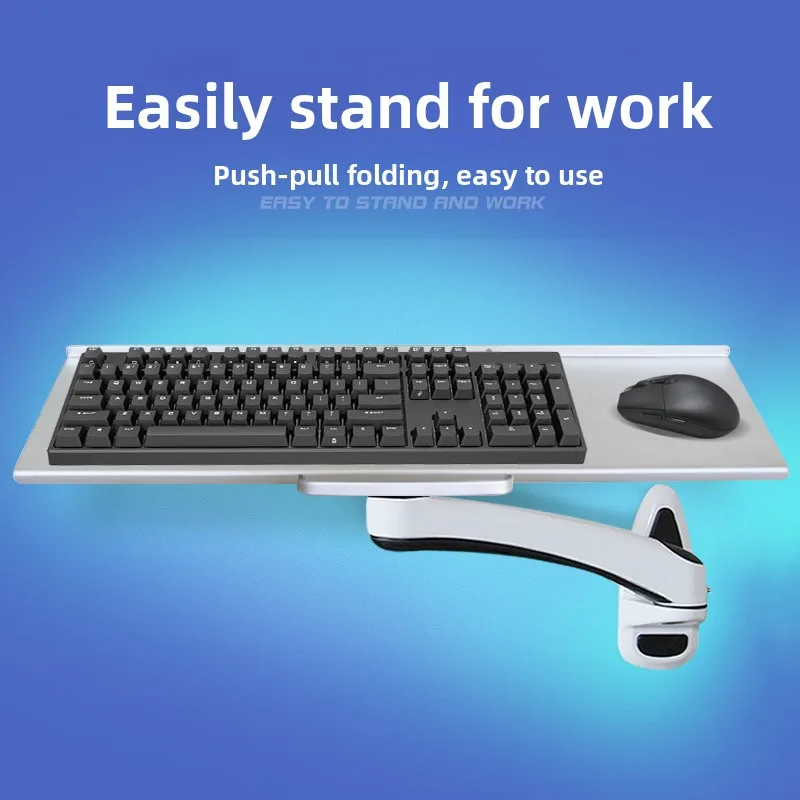 Suporte de Teclado Industrial  - Desk Setup With Keyboard Tray avaliação e preço