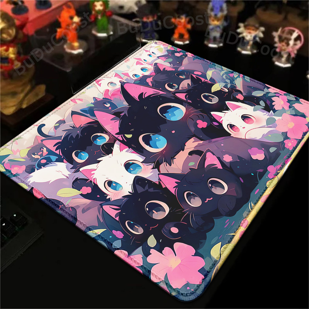 18x22cm tapete pequeno preto g - Desk Setup Blue avaliação e preço