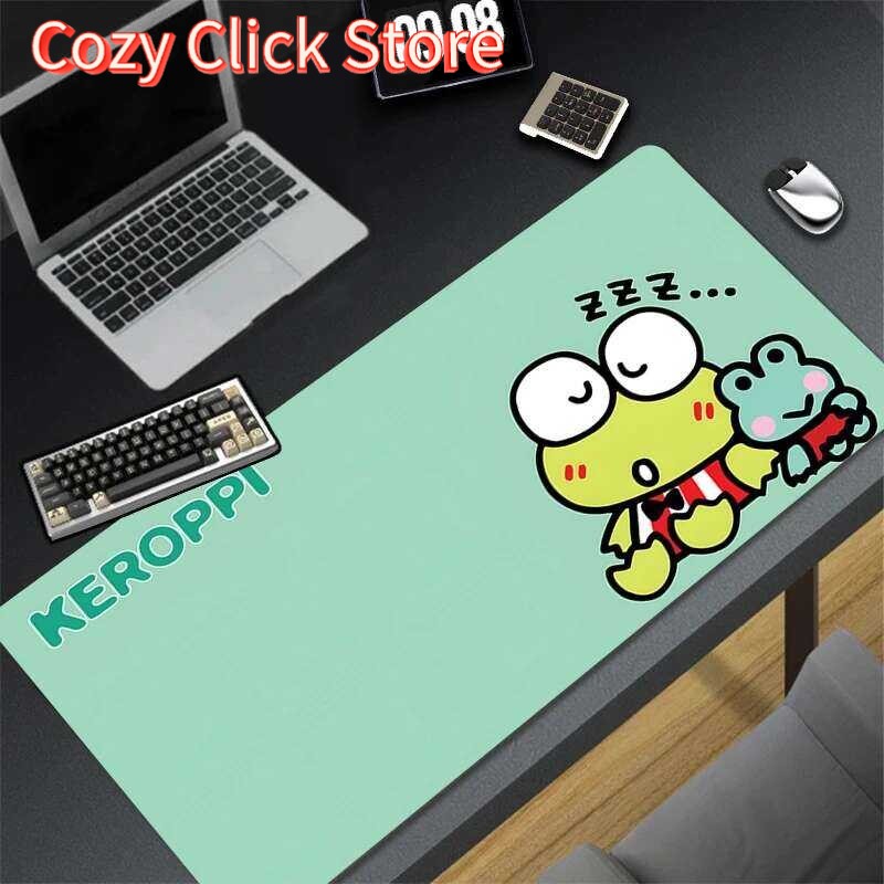 Kawaii sapo verde mouse pad po - Desk Setup Green avaliação e preço