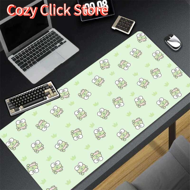 Kawaii sapo verde mouse pad po - Desk Setup Green avaliação e preço