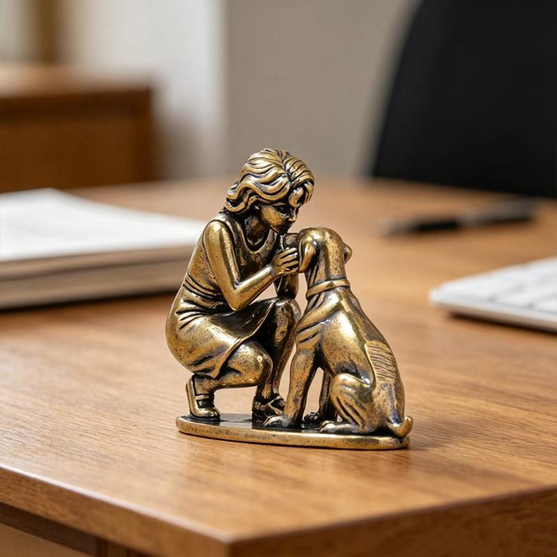 Estatueta de Cachorro Menina e - Desk Setup Retro avaliação e preço