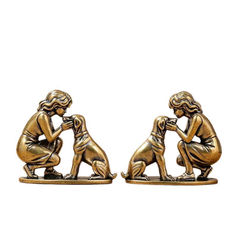 Estatueta de Cachorro Menina e - Desk Setup Retro avaliação e preço