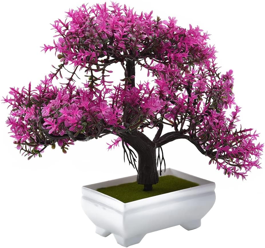 Plantas artificiais bonsai pla - Desk Setup At Home avaliação e preço