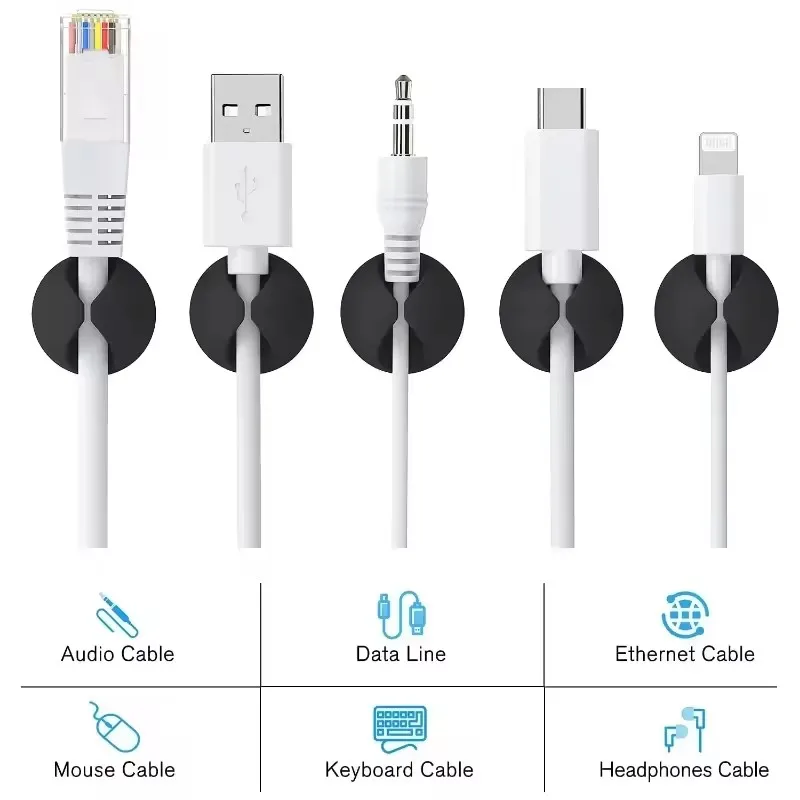 5/50 Peças Mini Organizador de - Desk Setup Cable Management avaliação e preço