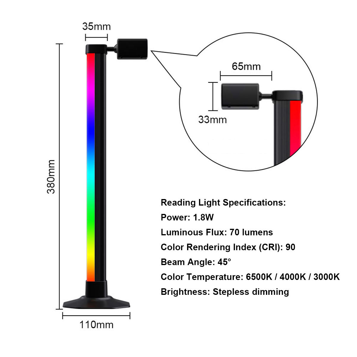 Barra de Luz Inteligente LED R - Gaming Setup Desk avaliação e preço