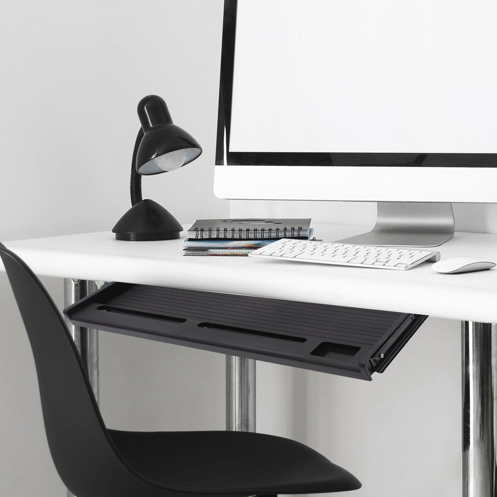 1 Conjunto de Gaveta para Tecl - Desk Setup With Keyboard Tray avaliação e preço