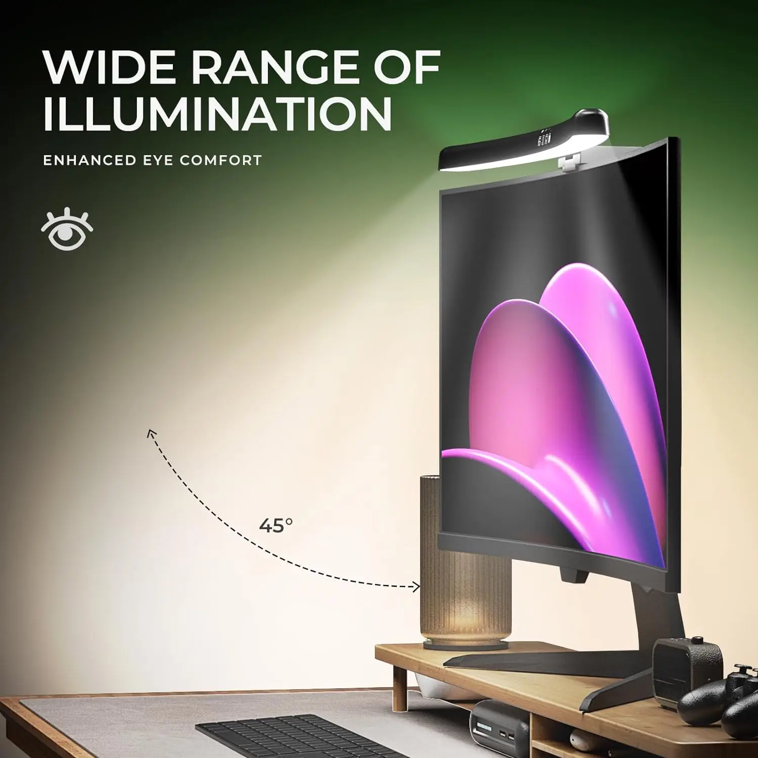 Barra de Luz para Monitor de C - Gaming Setup Desk avaliação e preço